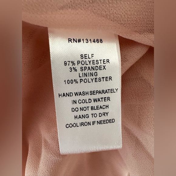 Vici Long Sleeve Satin Dress in Peach - Picture 7 of 10